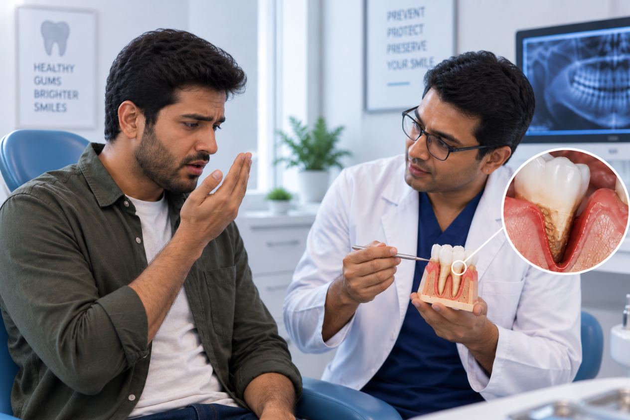 Breath That Won’t Go Away? Why Brushing and Mints Can’t Fix Deep Periodontal Pockets